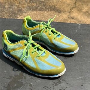 FootJoy EmPower spikeless Green and Blue golf Shoes 98001 sz. 7